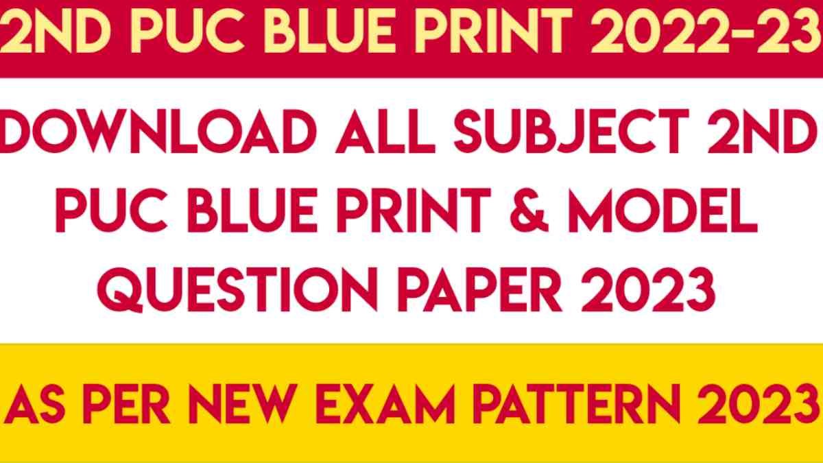 2nd puc blue print 2023