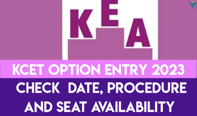 kcet option entry 2023